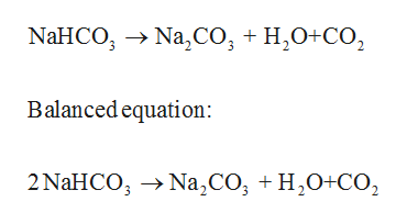 Equation For The Decomposition Of Sodium Bicarbonate Off