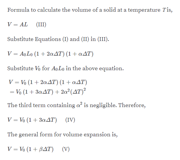 Answered Show That The Coefficient Of Volume Bartleby