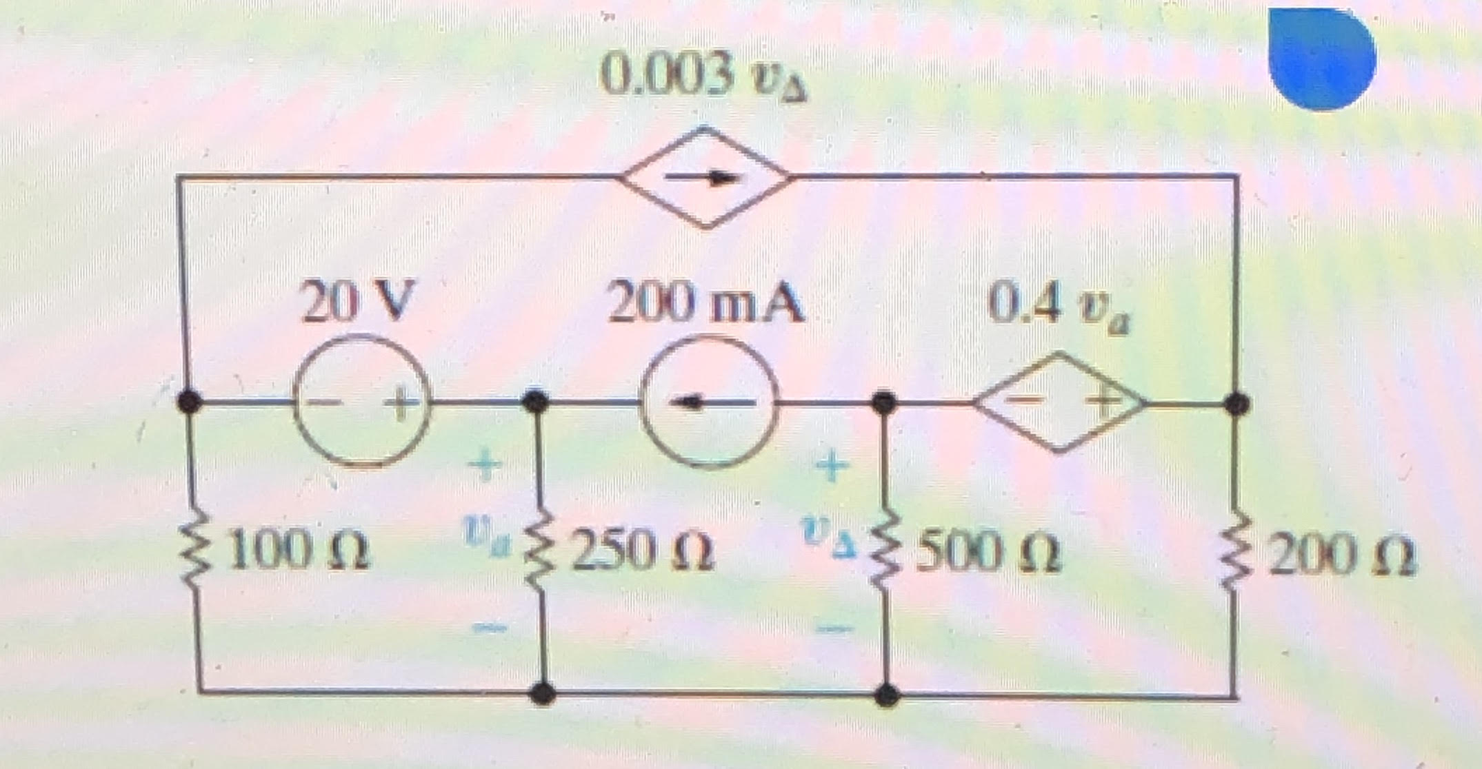 Answered Would You Use The Node Voltage Or Mesh Bartleby