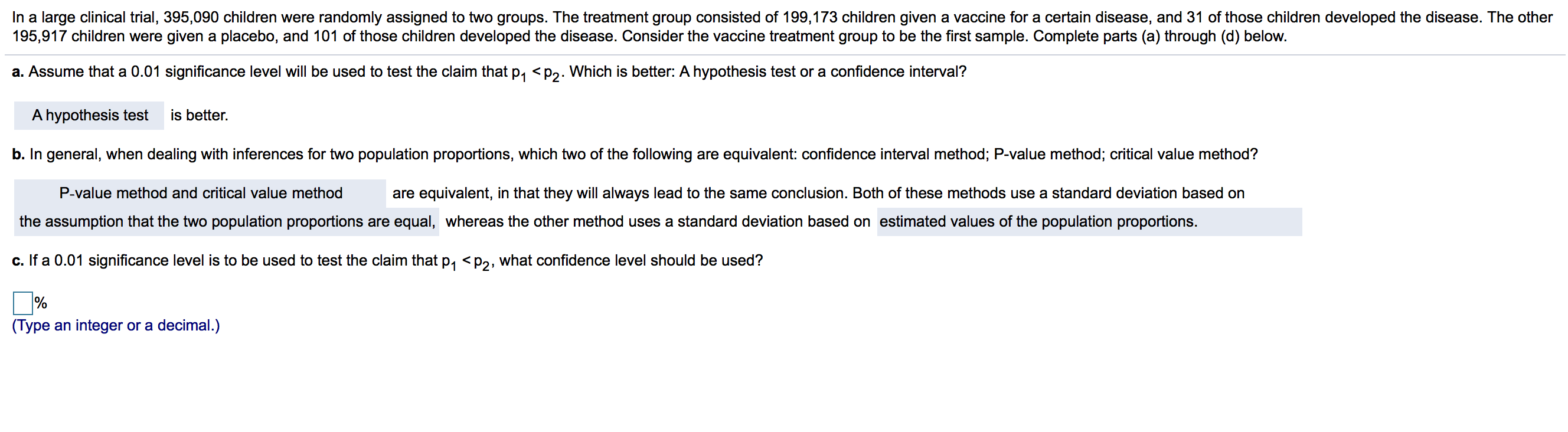 Answered C If A Significance Level Is To Bartleby