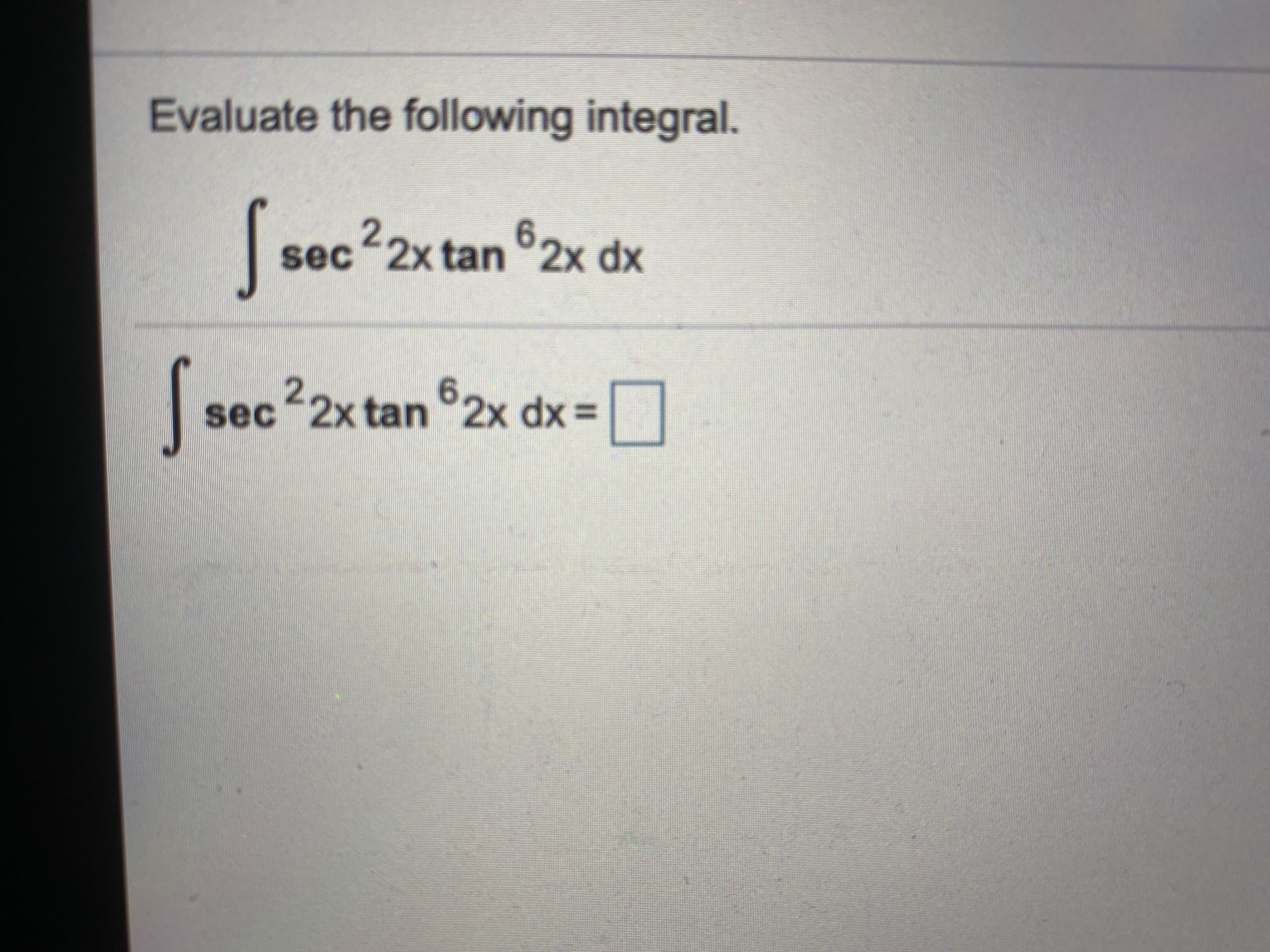 Answered Evaluate The Following Integral Sec C Bartleby