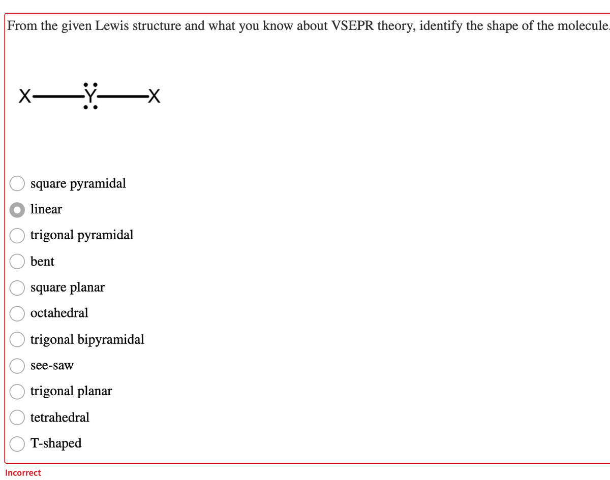 Answered From The Given Lewis Structure And What Bartleby