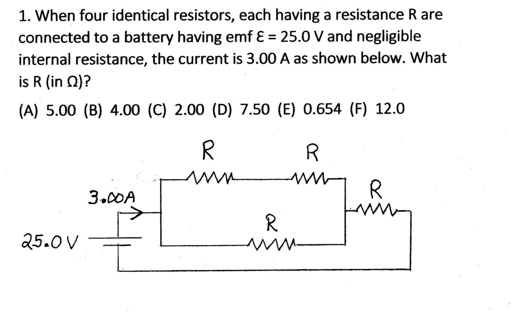 Answered When Four Identical Resistors Each Bartleby