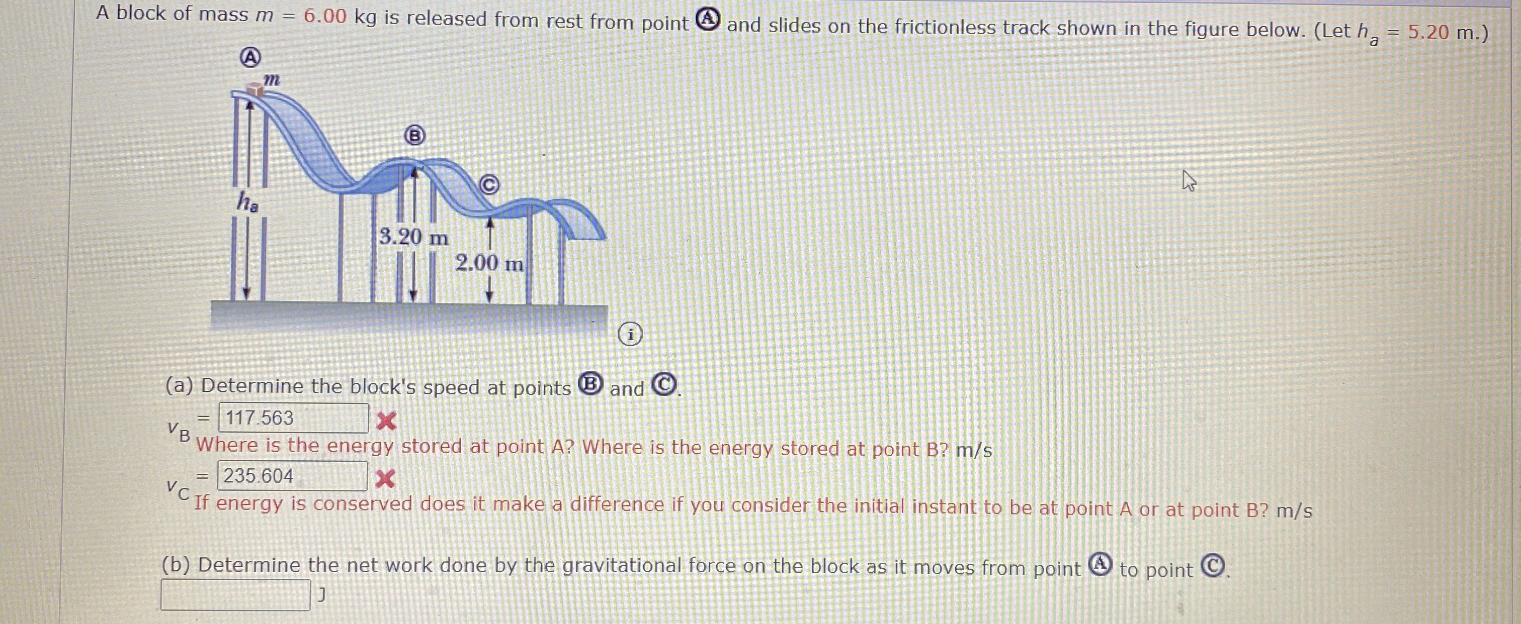 Answered A Block Of Mass M Kg Is Released Bartleby