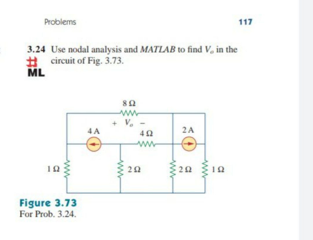 Answered 3 24 Use Nodal Analysis And MATLAB To Bartleby