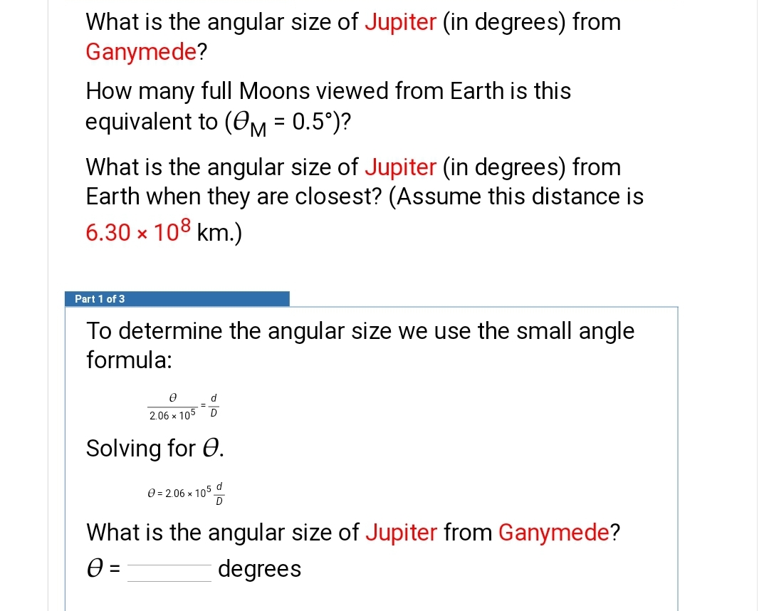 How To Find Angular Size