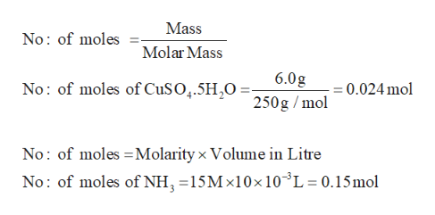 Answered: CuSO4(NH3)3(H2O)2. If you started with… | bartleby