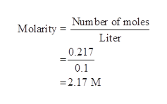 Answered: A solution contains 217 millimoles of… | bartleby