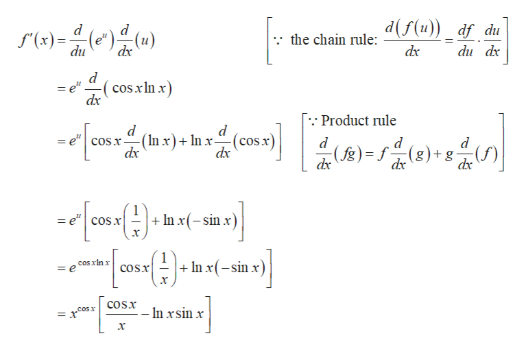 Answered: Find the derivative of f(x) = xcosx. 7. | bartleby