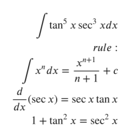 Answered The Integral Of Tan 5 X Sec 3 X Dx Bartleby