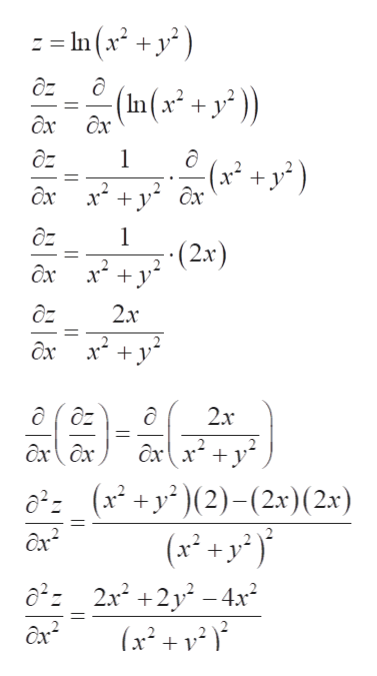 Partial Derivative Of Ln Sqrt X 2 Y 2