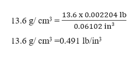 Answered: the density of mercury, the only metal… | bartleby