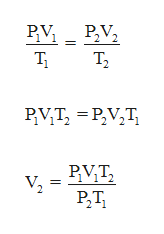 Answered: Solve for T1.P1V1/T1=P2V2/T2 and… | bartleby