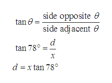 Answered: Fire tower A is x = 35 kilometers due… | bartleby