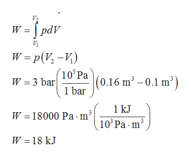 Answered: Piston Patm= 1 bar P, V2 VI0.1 m3… | bartleby