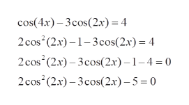 Answered Cos 4x 3cos 2x 4 For Xe 0 2p Bartleby