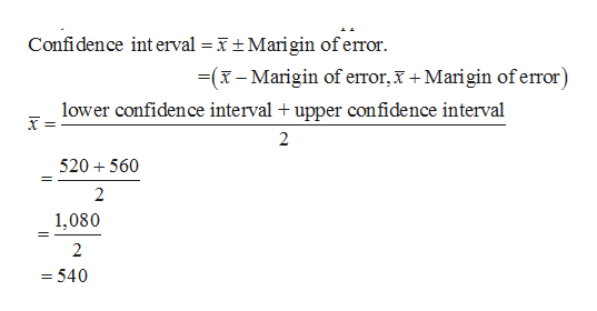 how to calculate margin of error