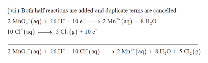 Answered: For the following redox reaction, write… | bartleby