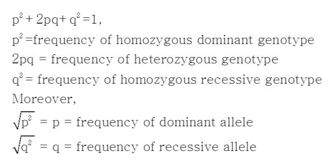 Answered: Is Hardy Weinberg equation used to… | bartleby