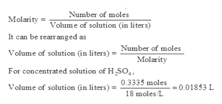 Answered: What volume of 18 M sulfuric acid must… | bartleby