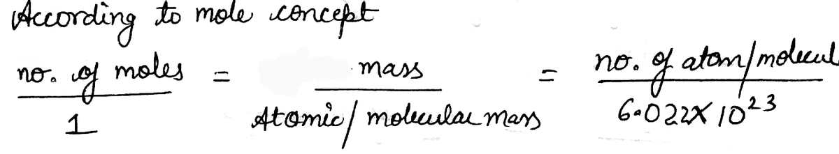 Chemistry homework question answer, step 1, image 1