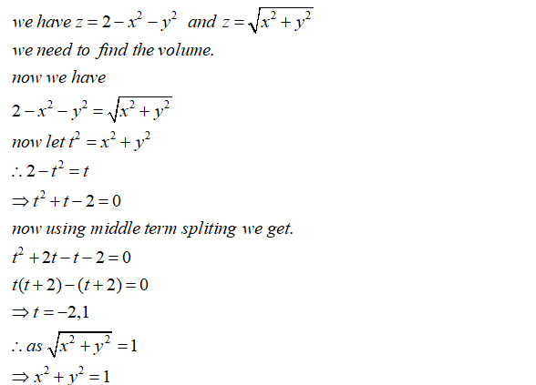 Answered Calculate The Volume Of The Solid Bartleby