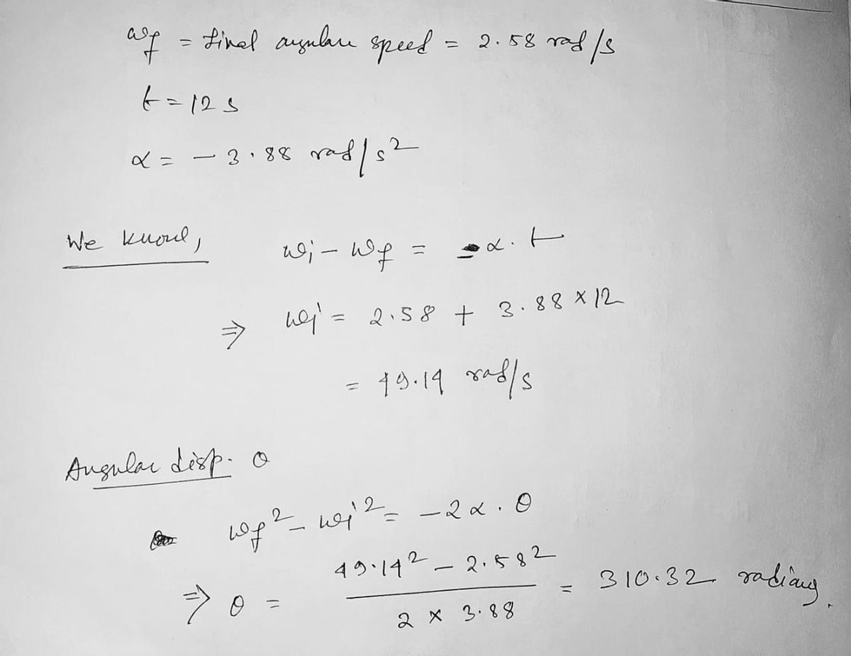 Physics homework question answer, step 1, image 1