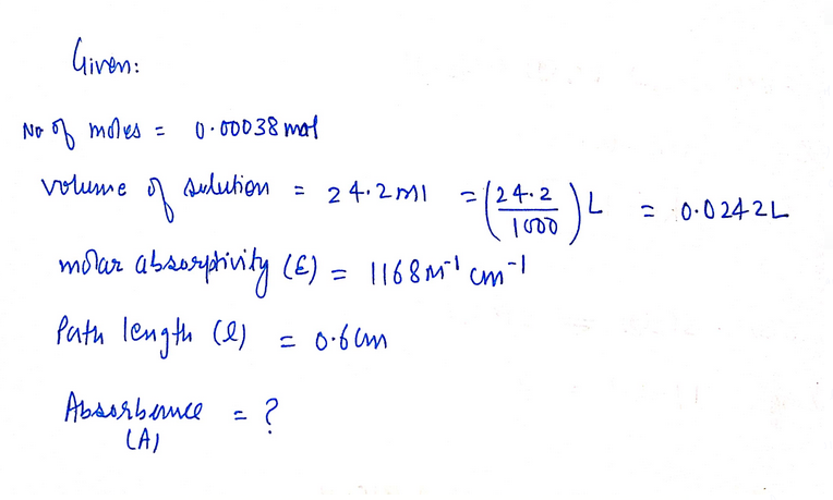 Chemistry homework question answer, step 1, image 1