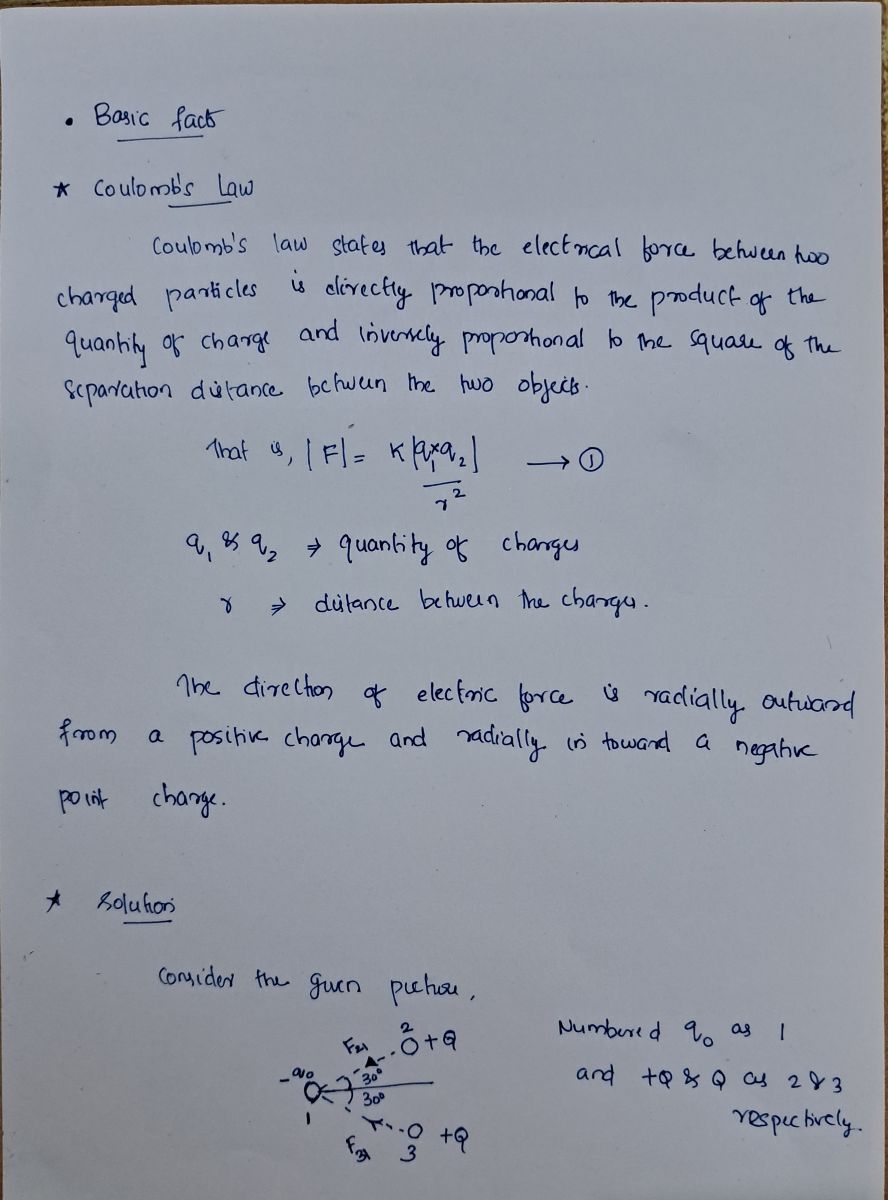 Physics homework question answer, step 1, image 1