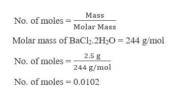 Molar mass barium chloride