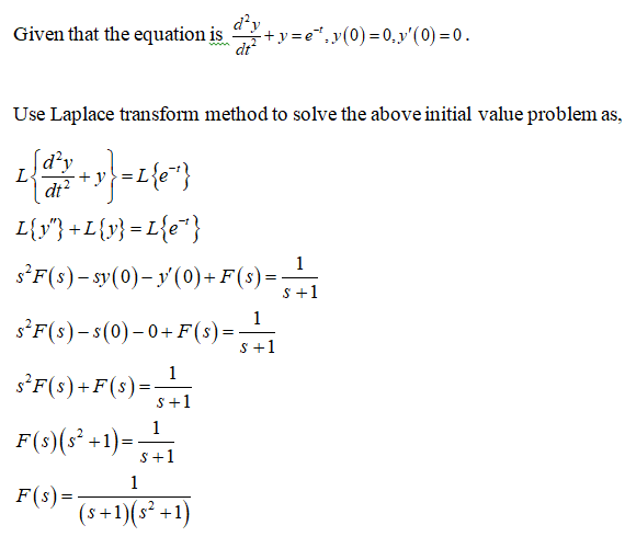 Answered Use Laplace Transform Method To Solve… Bartleby