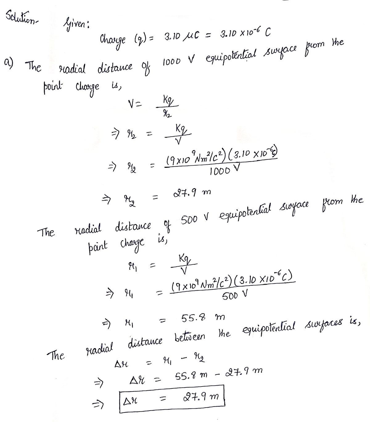 Physics homework question answer, step 1, image 1