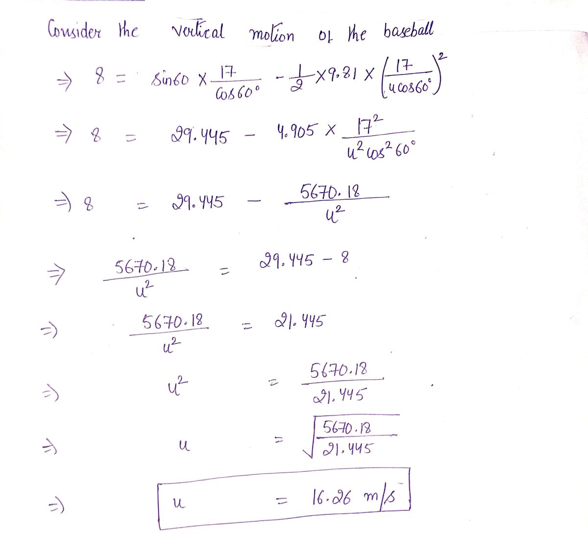 Physics homework question answer, step 1, image 2