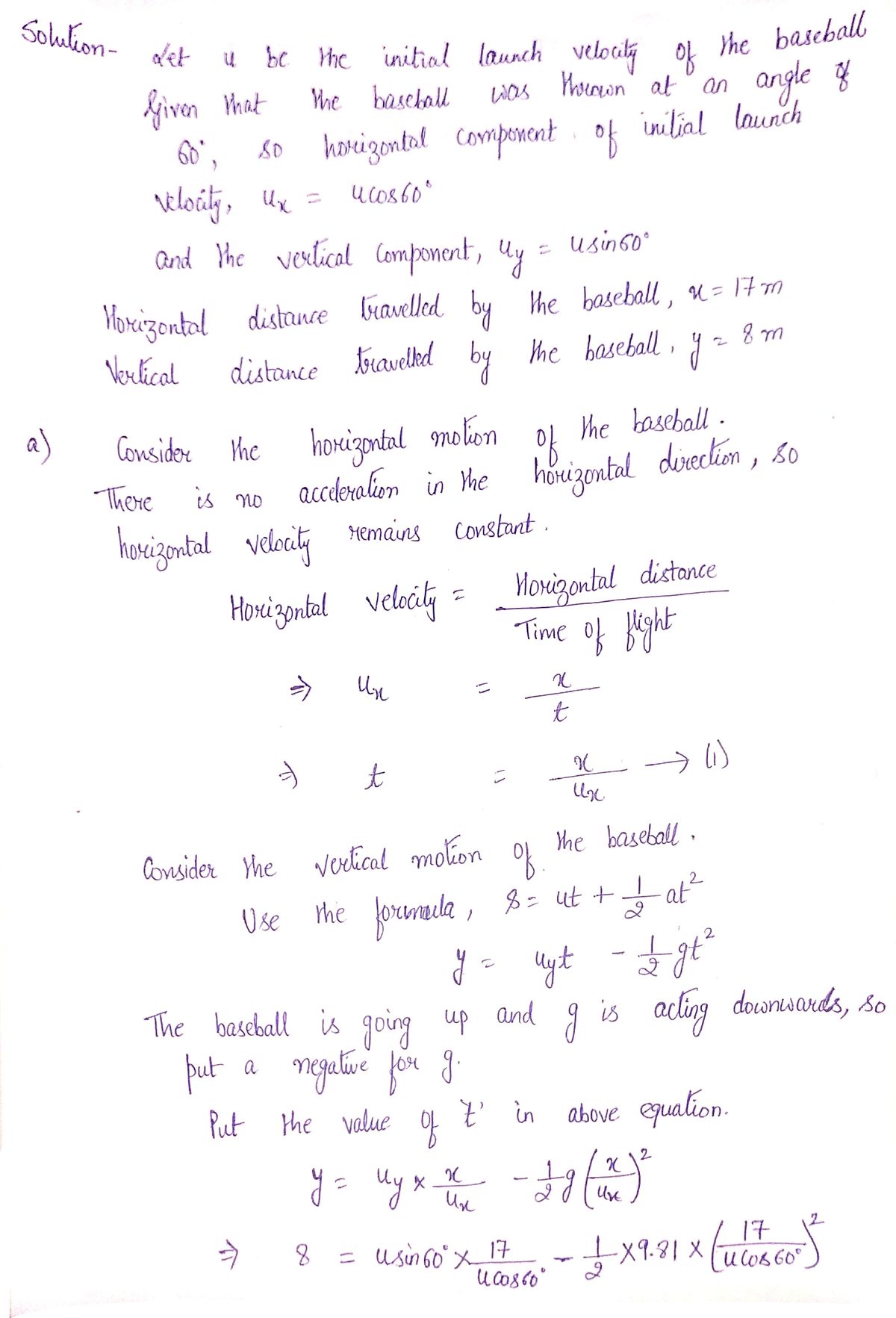 Physics homework question answer, step 1, image 1