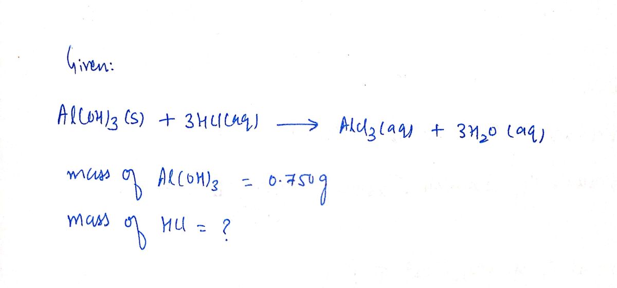 Chemistry homework question answer, step 1, image 1