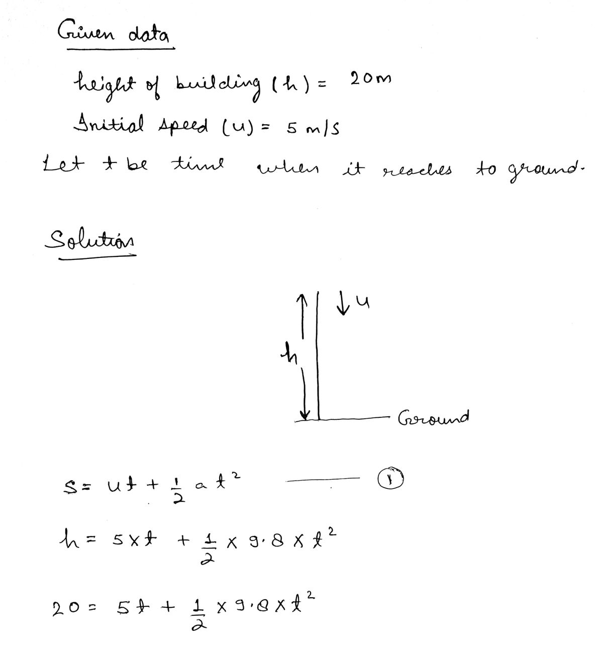 Physics homework question answer, step 1, image 1