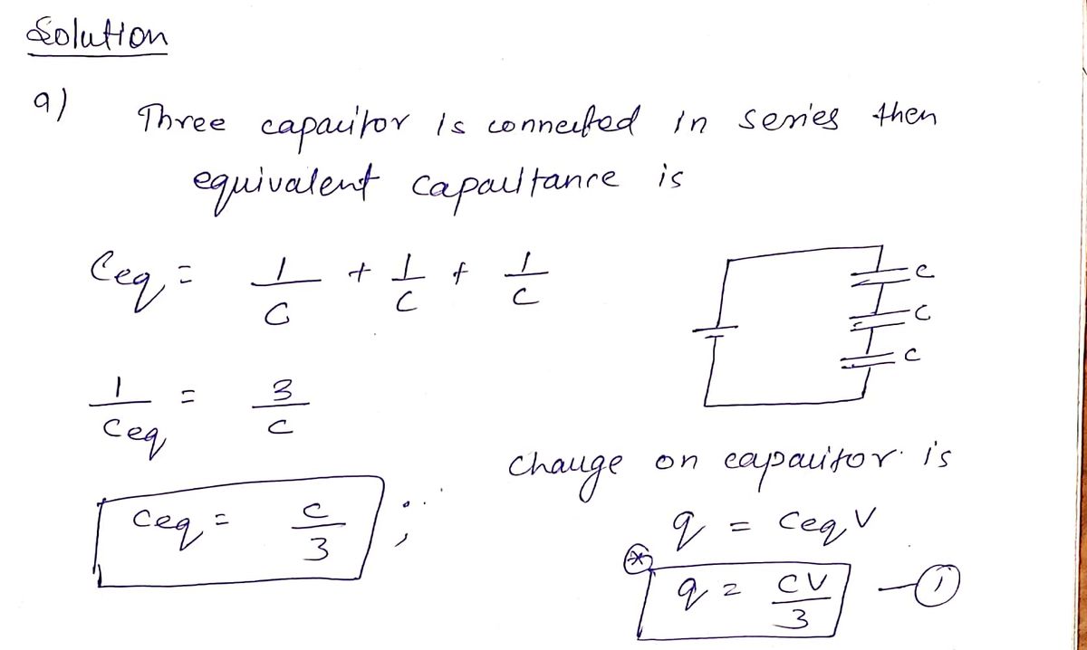 Answered: What is Ceq of three capacitors, each… | bartleby