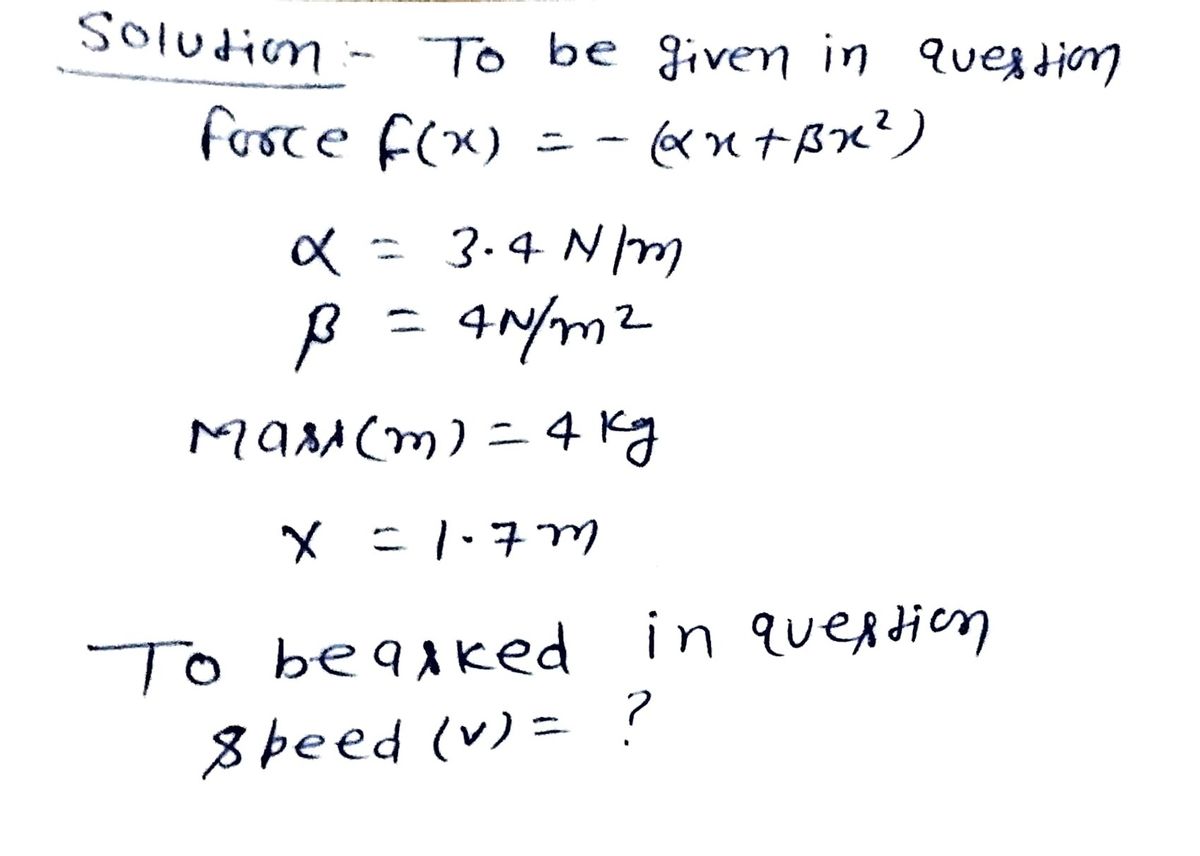 Physics homework question answer, step 1, image 1