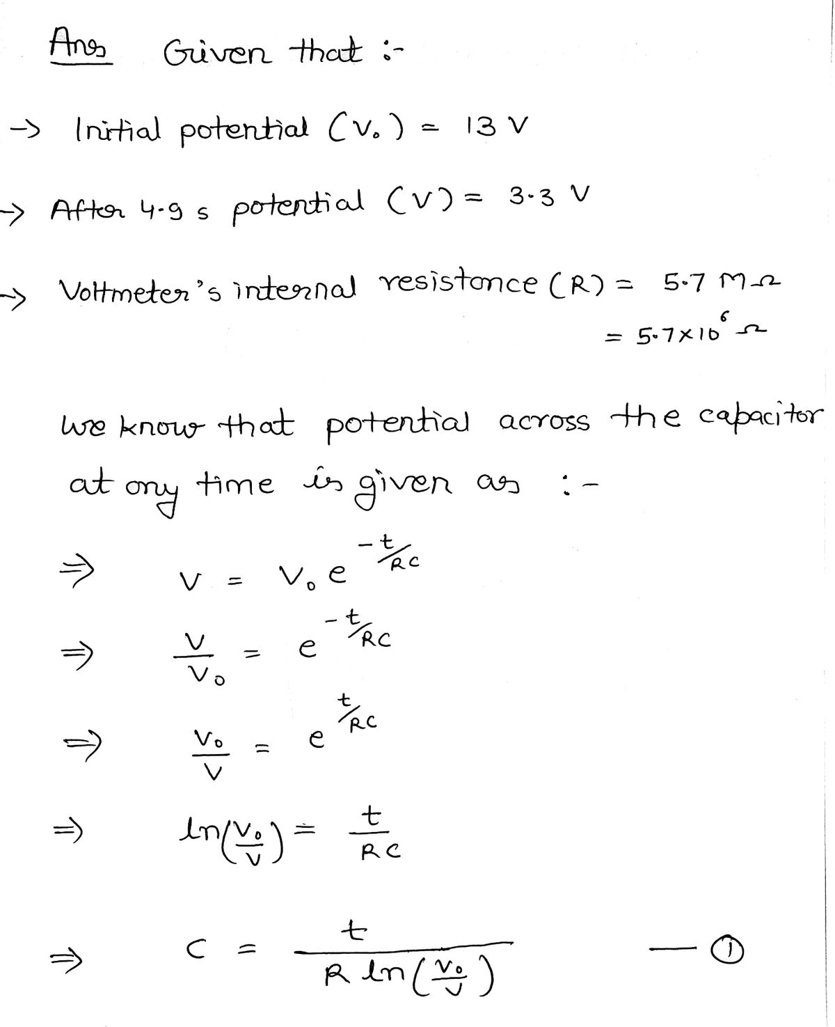 Advanced Physics homework question answer, step 1, image 1