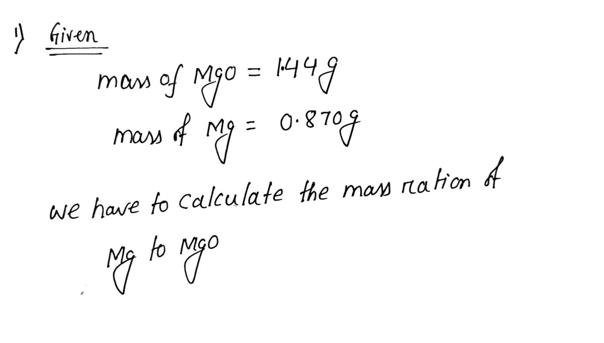 Chemistry homework question answer, step 1, image 1