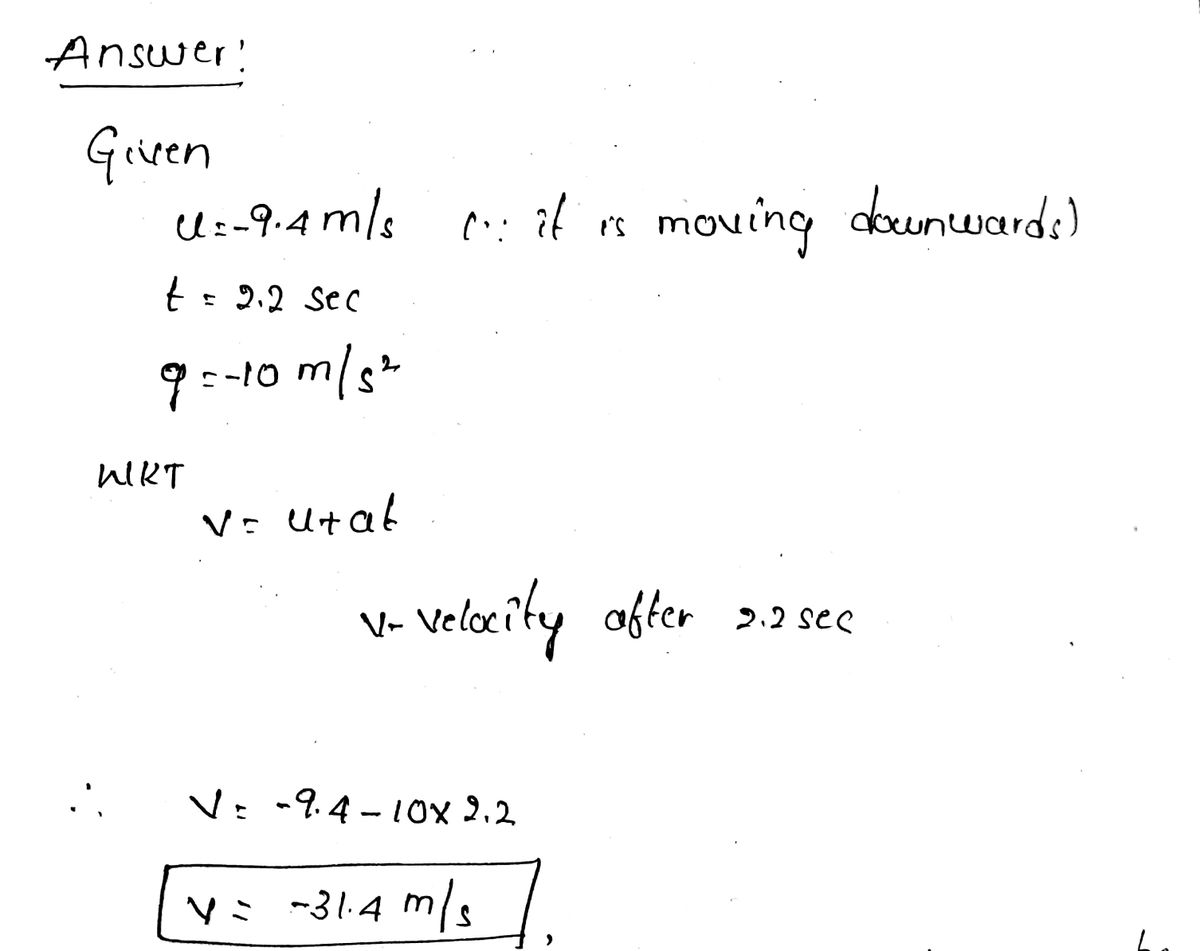 Physics homework question answer, step 1, image 1