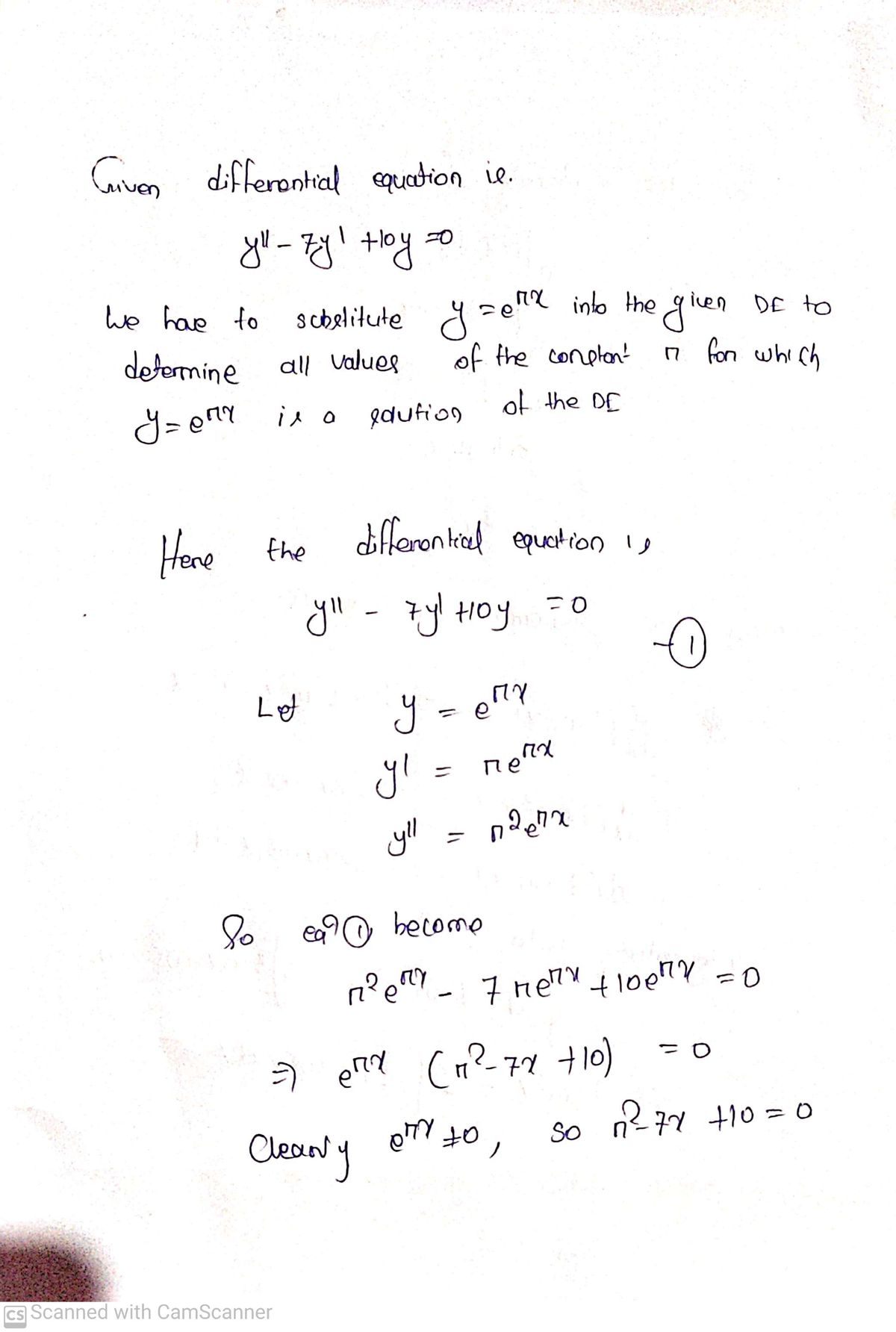 Advanced Math homework question answer, step 1, image 1