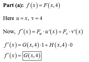 Answered Let F U V Be A Function Of Two Bartleby