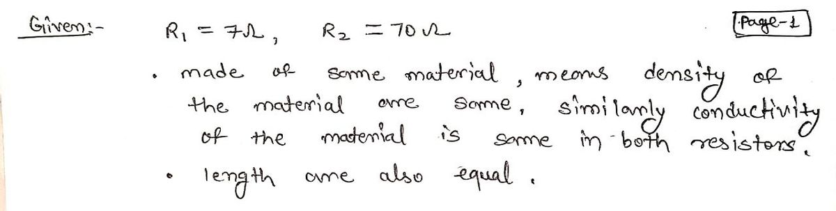 Physics homework question answer, step 1, image 1