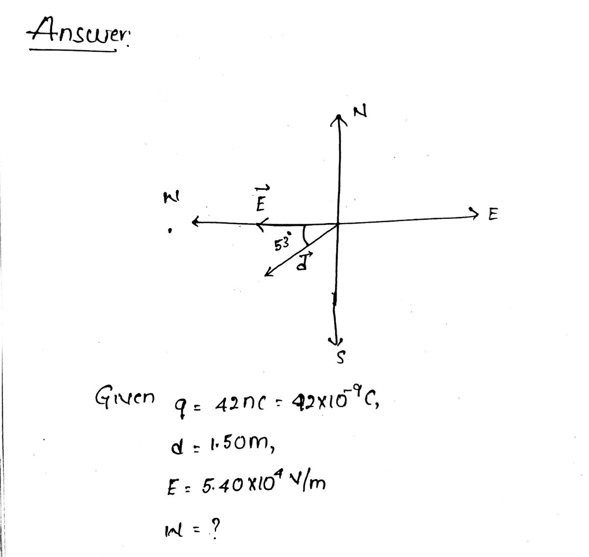 Physics homework question answer, step 1, image 1