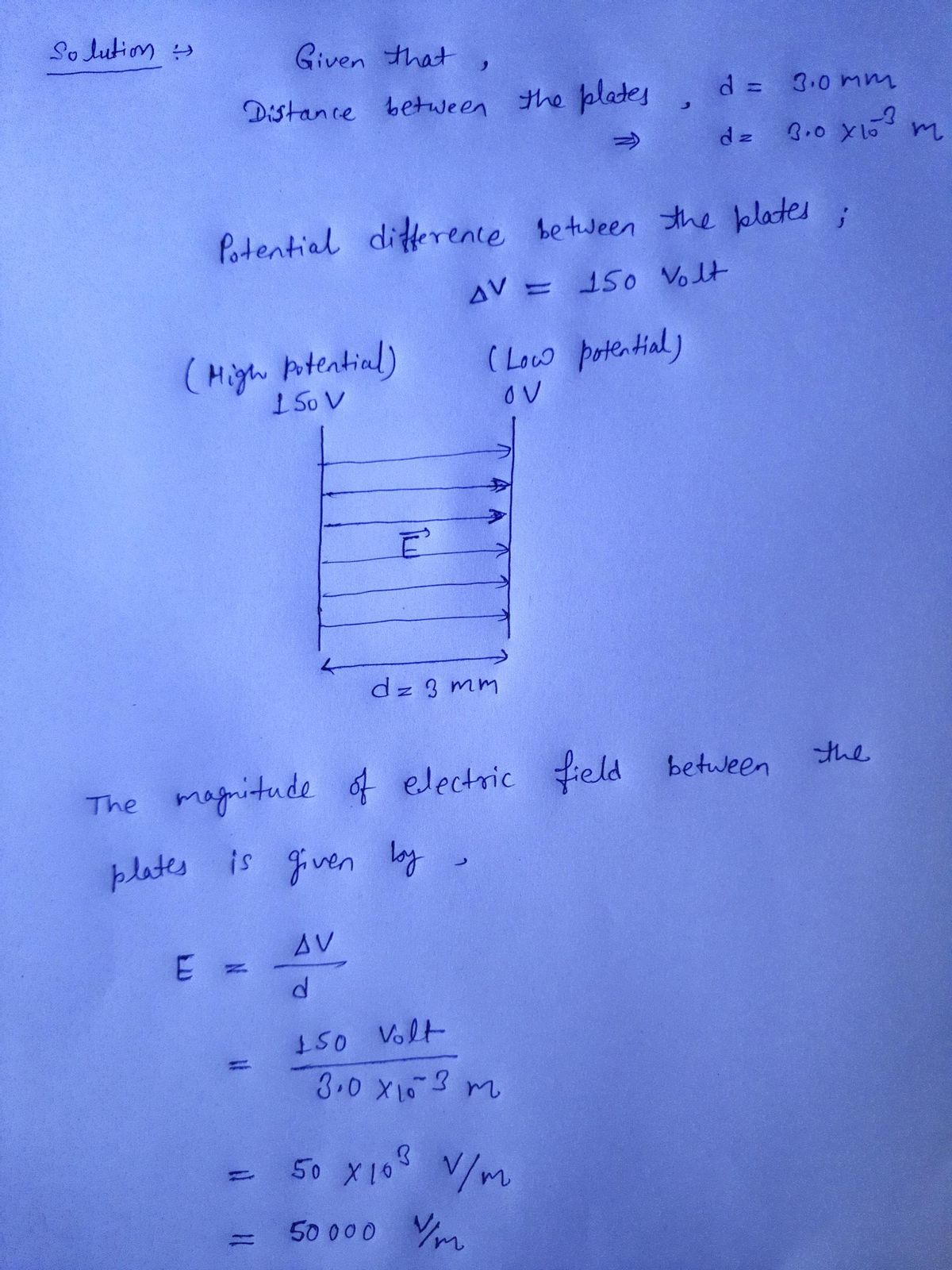 Physics homework question answer, step 1, image 1