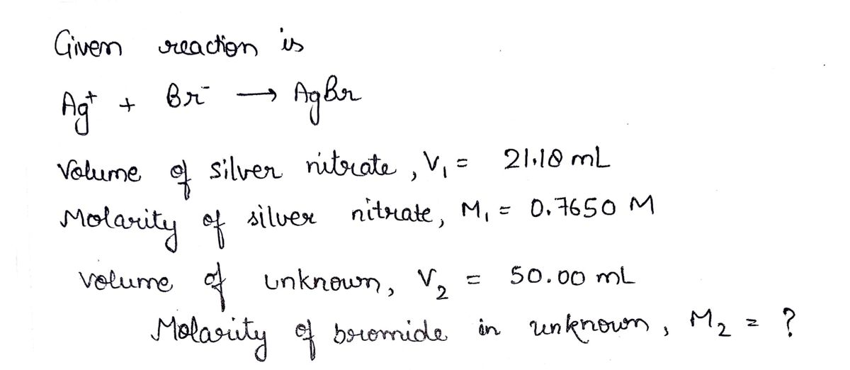 Chemistry homework question answer, step 1, image 1