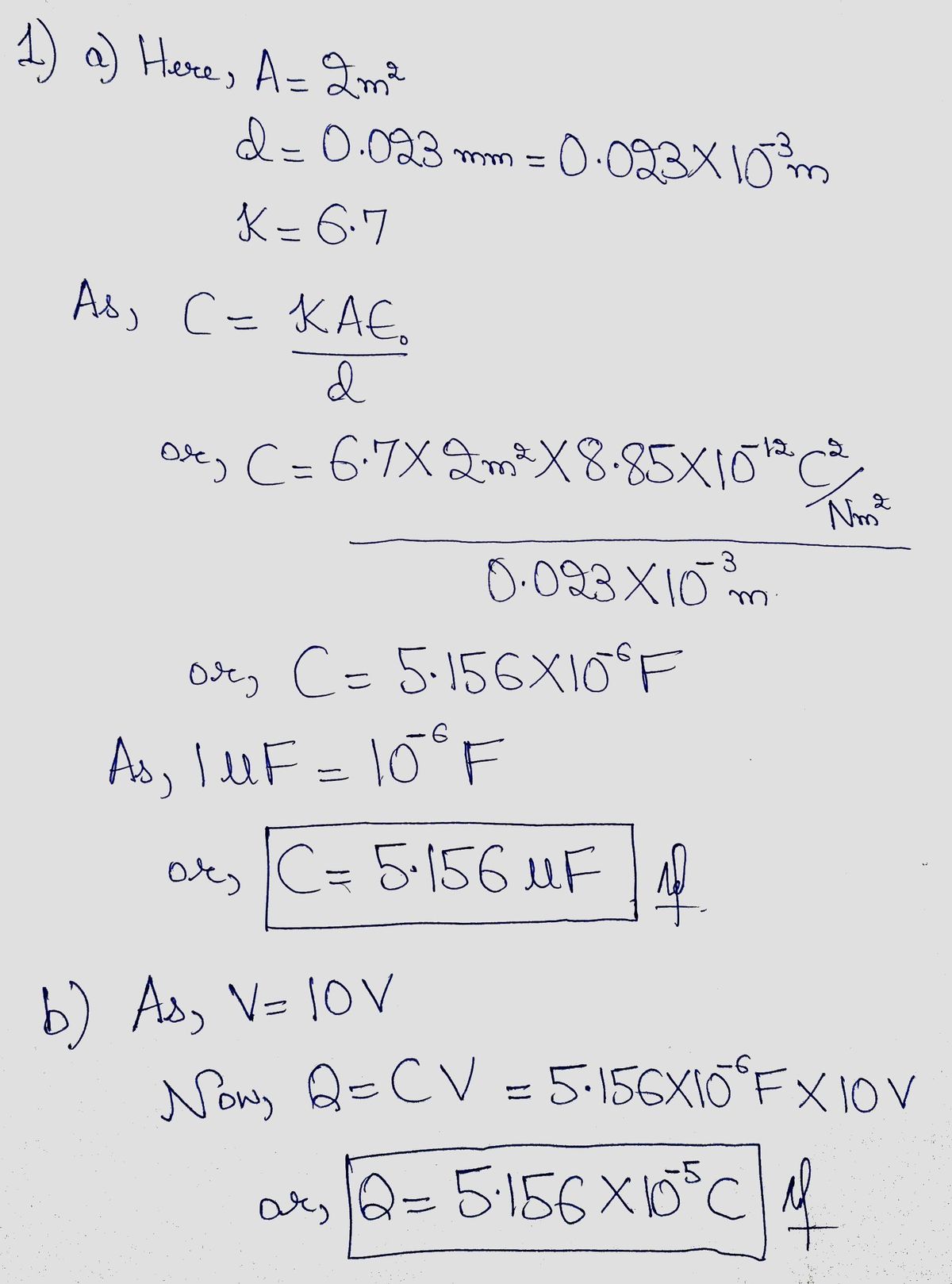 Physics homework question answer, step 1, image 1