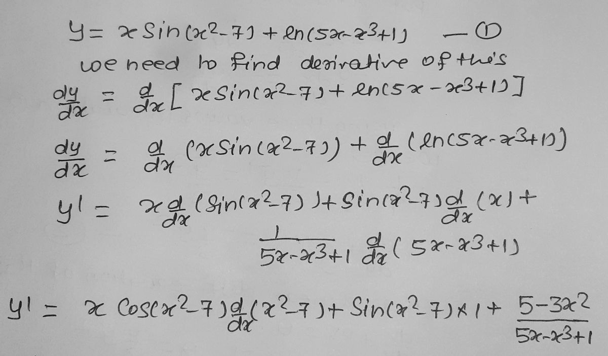 Advanced Math homework question answer, step 1, image 1