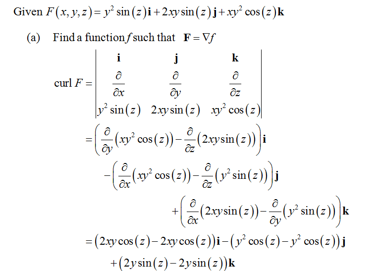 Answered Consider F And C Below F X Y Z Y2 Bartleby